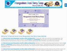 Tablet Screenshot of mangosteenacaiberrysoap.com